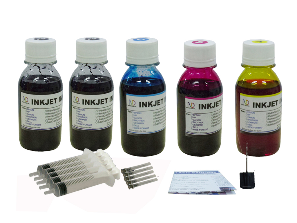 5PK New EDIBLE Ink inkjet for Canon PGI-225 CLI-226 Pixma MG5220 MG532 – discountinkllc