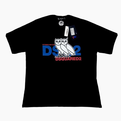 DSQUARED2 X OVO BLACK T-SHIRT OCTOBERS 