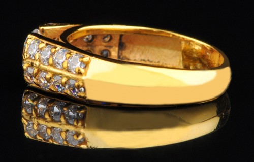 585er Gelbgold 2,00Kt Runden Form D/VVS1 Solitär mit Akzenten Verlobung Ring - Picture 7 of 13