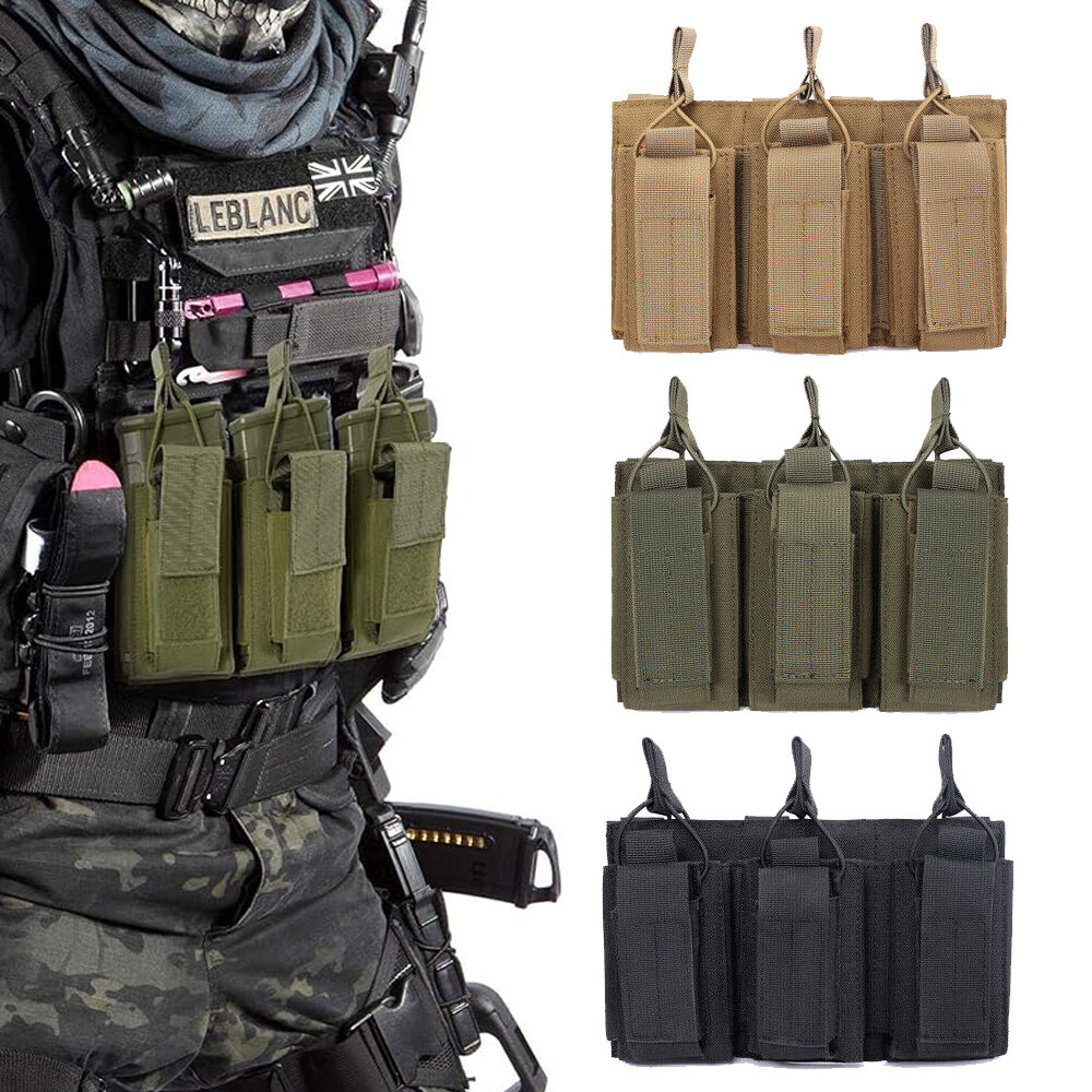 Double Magazine Holster for Rifles Pistols MOLLE Tactical Bag Accessories Holder-image