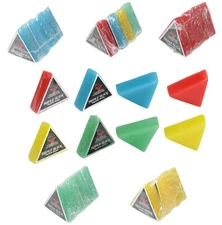 Triple Slick Skateboard Curb Wax 4 Pack of Scented Skate Wax Dime Bag Hardware