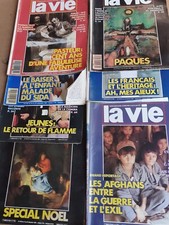 Lot de  18  revues magazines  anciens  "La vie "  années 86 et 87