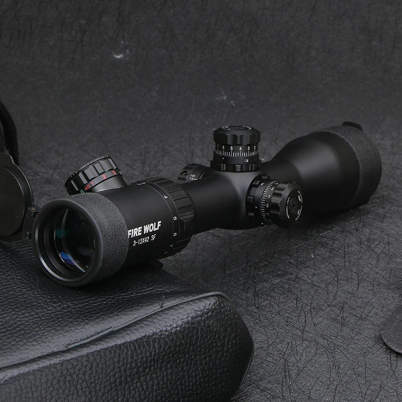 FIRE WOLF 3-12X42 SF Riflescope Red/Green Mil Dot Reticle Sight Airsoft Scopes - Image 4 of 4