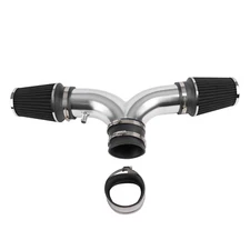 Air Intake Kit + Black Filter for Chevrolet Corvette C5 5.7L 2001-2004 Dual Twin