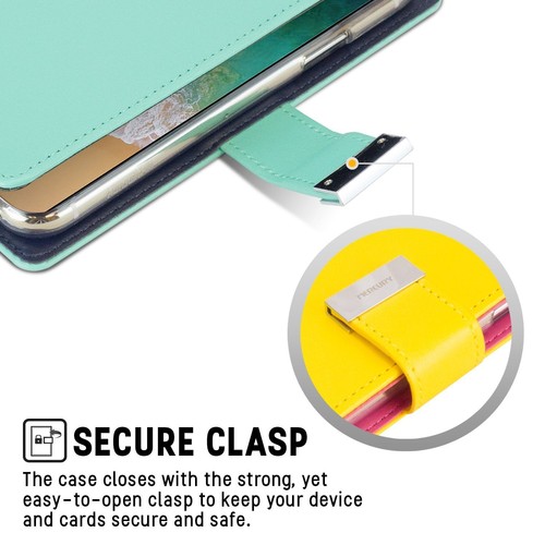 For Apple iPhone 8 / 7 Case Genuine Mercury Rich Flip Leather Wallet Cover - Picture 4 of 14