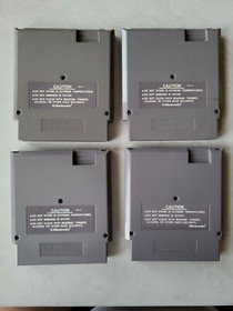 Nintendo Games Racket Attack, MLB NES, GOLF & 10 Yard Fight Lot of 4 NES Games