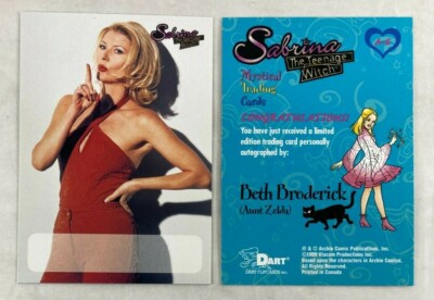 SABRINA THE TEENAGE WITCH 1999 UNSIGNED AUTOGRAPH CARD #A6 BETH BRODERICK