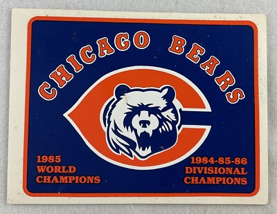 NFL 1980's Chicago Bears Football Logo Sticker | eBay
