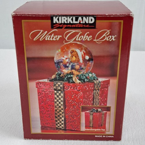 Kirkland Signature 2,5" gewürfelte Weihnachts-Wasserkugelbox austauschbare Oberseite OVP