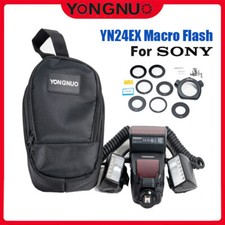 YONGNUO YN24EX E-TTL Twin Lite Macro Flash Speedlite for Sony Camera Flash Head