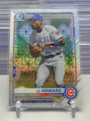 Ed Howard 2020 Bowman Chrome Rookie BCP-12 Mega Box Mojo Refractor 4-C ...