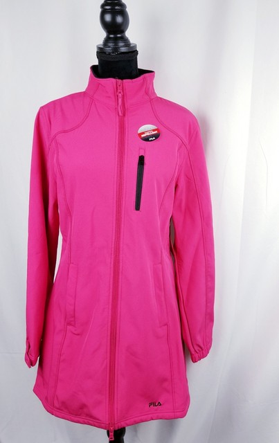 pink fila coat