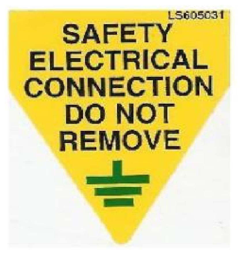 Electrical Warning Stickers Safety Connection Do Not Remove & RCD