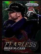 2013 Panini Prizm # F15 Brian McCann Green Prizm NM