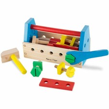 Melissa  Doug Take-Along Tool Kit Wooden Toy