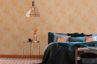 Vliestapete Orange GrüN Metallic Ornamente Barock Vintage 39112-1 (4,35€/1Qm)
