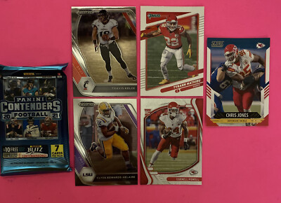  Travis Kelce Prizm Kansas City Chiefs Super Bowl Contenders Sealed 