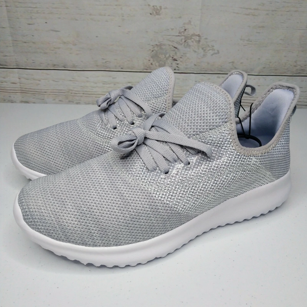 Athletic Works Women s Lightweight Athletic Shoes Grey Weave Size
