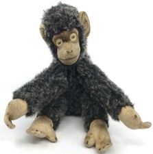 Steiff Toccolino Chimp Zoo Animal Dralon Plush 15cm 6in no ID missing eyes 1970s