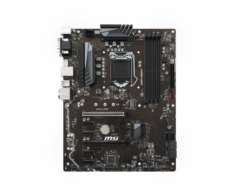 FOR MSI Z370-A PRO 8th Gen LGA1151 64GB VGA DVI-D DDR4 Motherboard Test 100% OK