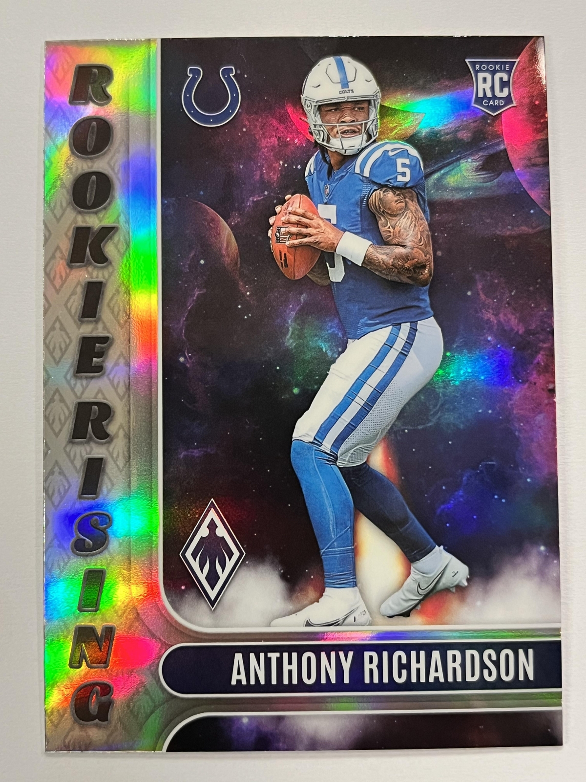 Anthony Richardson 2023 Panini Phoenix Rookie Rising Seismic Silver #RIS-4