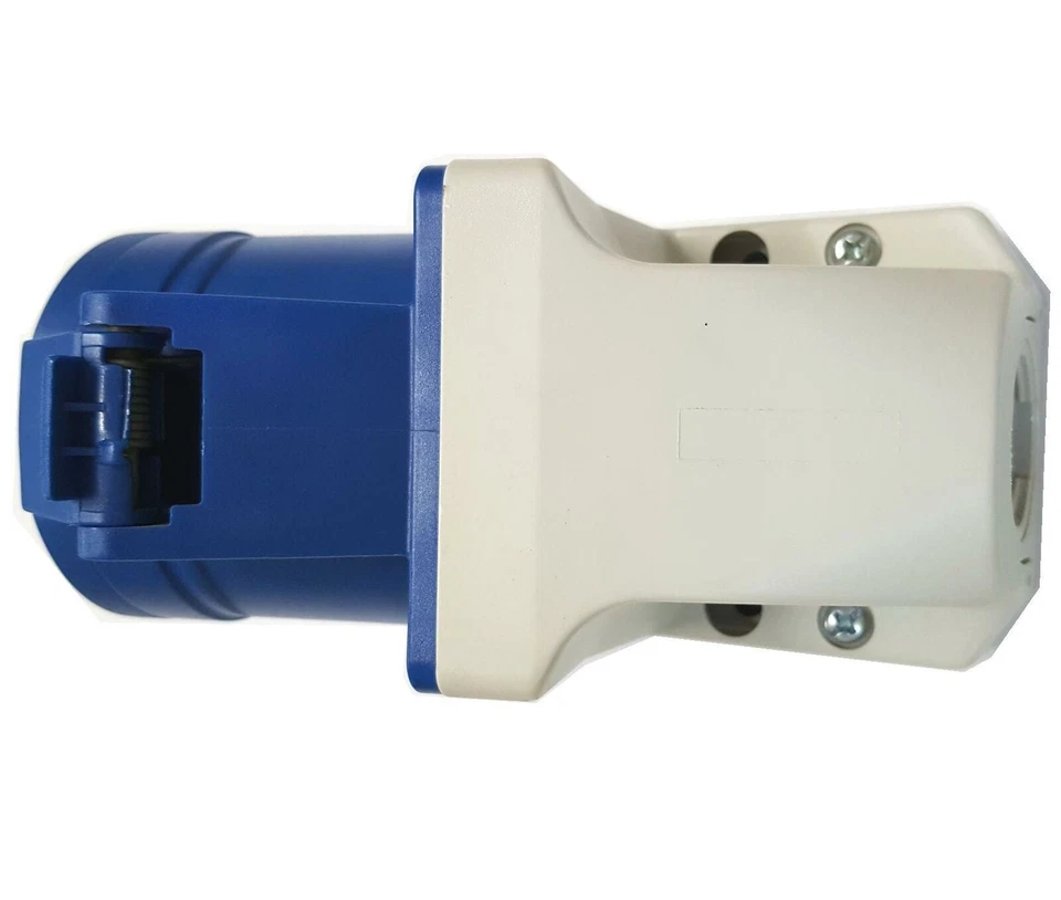 Wall Panel Mounted Panel Socket 32A 240V  32 Amp IP44 230 Volt  IP44 Down - Image 4 of 4