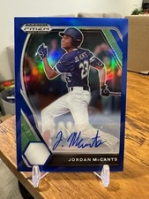 Jordan Mccants 2021 Prizm Draft Picks Miami Marlins Blue Prospect Auto #/99 🔥📈