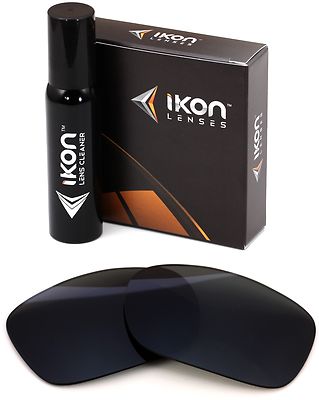 Polarized IKON Replacement Lenses For Oakley Twoface Sunglasses Black
