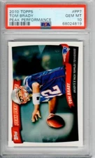 2010 Topps TOM BRADY Peak Performance #PP7 - PSA 10 GEM MINT!!! Patriots