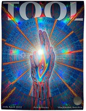 2022 TOOL STOCKHOLM SWEDEN POSTER CONCERT TOUR 4/26/22 ALEX GREY /500 !