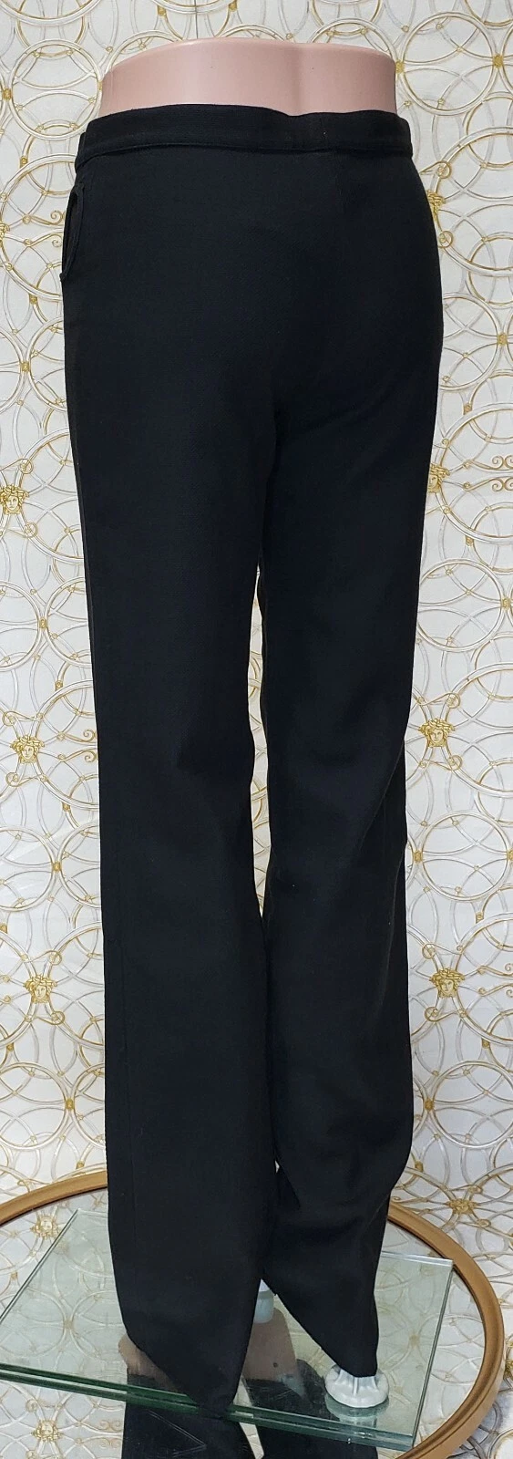 VERSUS VERSACE PANTALONE COTONE CLASSICO NERO taglia 40 4