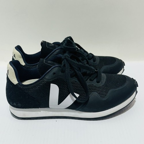 Chaussures de course femme Veja SDU TPU B-Mesh US 7 noir blanc baskets athlétiques - Photo 4/11