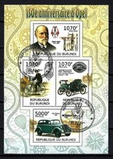 Voitures Opel Burundi 2012 (52) Yvert n° 1481 à 1484 oblitérés
