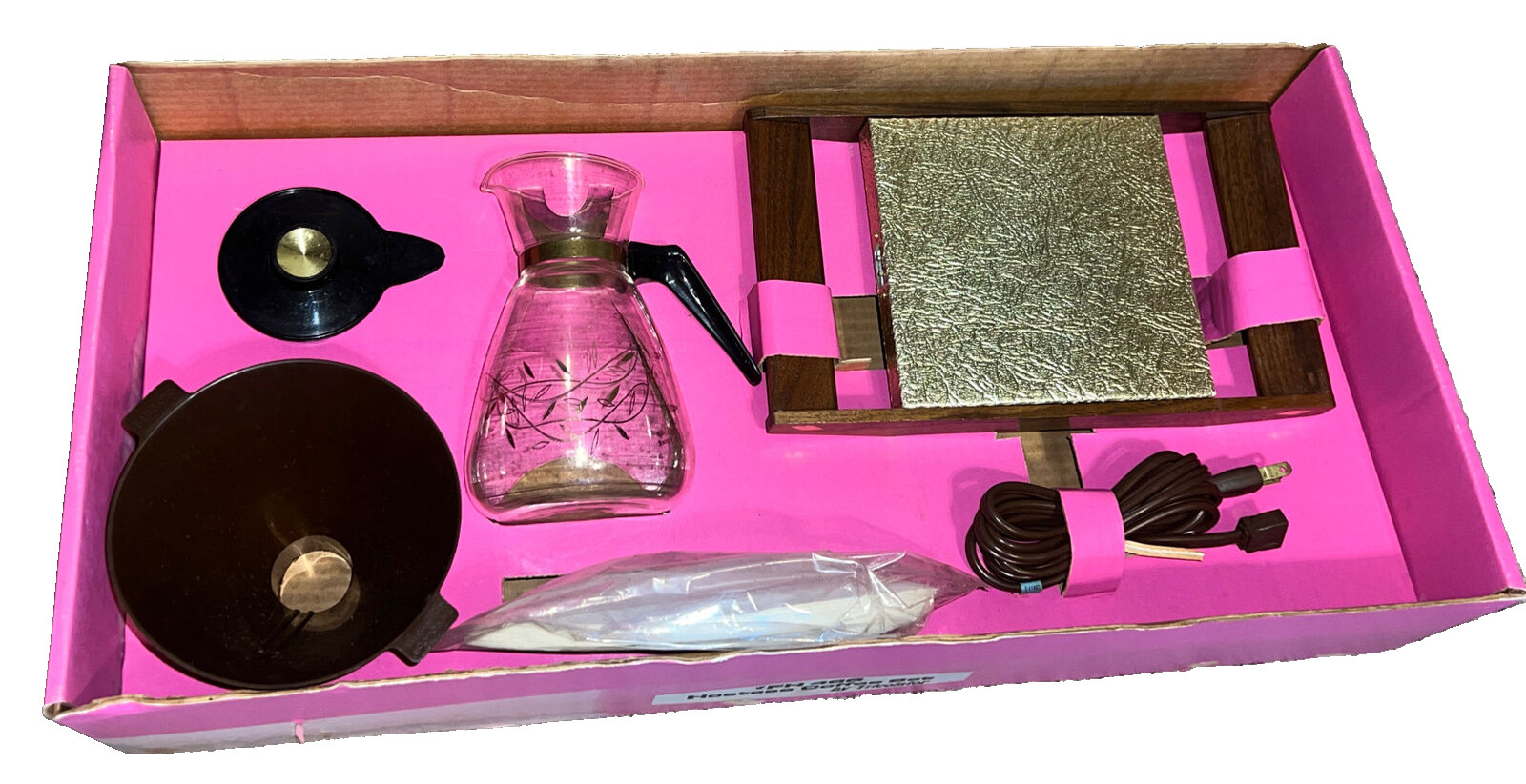Tricolator Coffee Set  Hostess Set - New In Box! Great MCM Vintage Find!