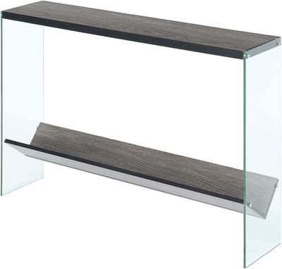Soho V Console Table, Weathered Gray