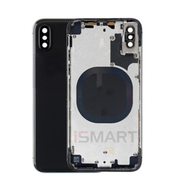 Back Cover Per IPhone XR – Scocca Posteriore Nera Con Telaio E Vetro, Qualità Premium