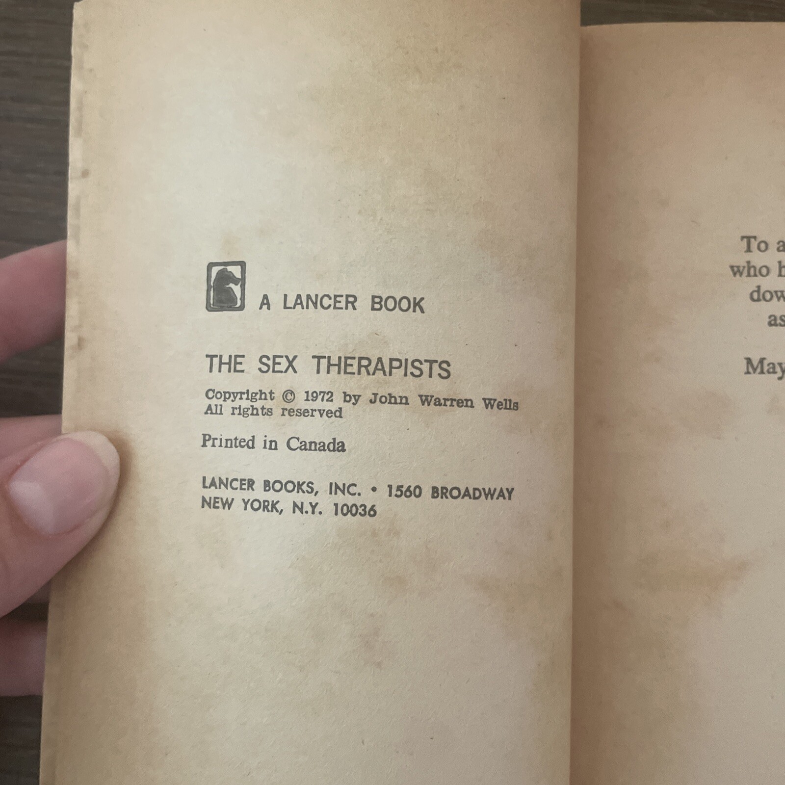 The Sex Therapists John Warren Wells 1972 Paperback Adult Interviews eBay
