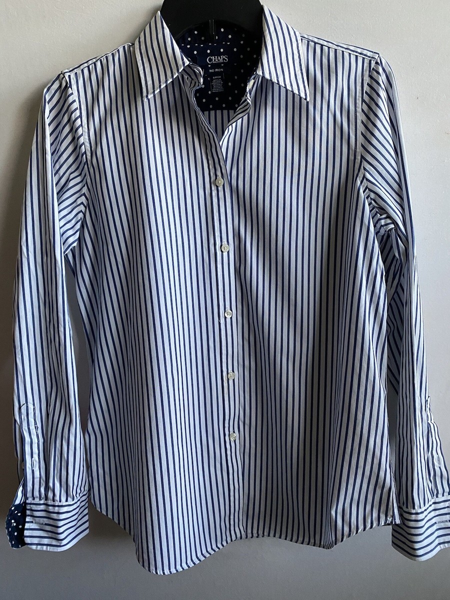 chaps women's no iron shirts