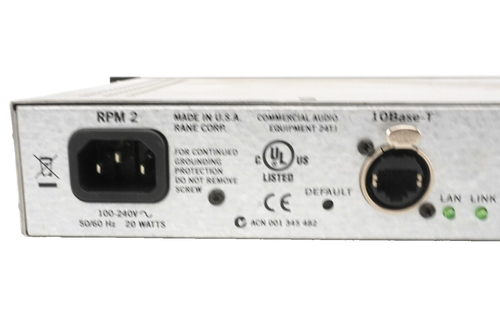 Rane RPM2 RPM-2 Drag Net 2-Inputs/Outputs Programmable Multiprocessor J - Picture 6 of 8