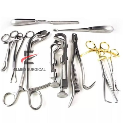 Assorted Orthopedic Surgical Instruments Custom Made Set of 10 pcs