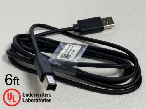 Cable de impresora USB 2.0 de 6 pies para HP LaserJet Pro 100 1102W 200 400 500 P1102W - Imagen 1 de 14