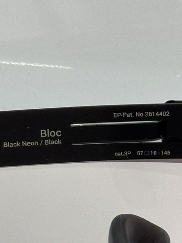 Gafas de sol IC Berlin Bloc neón mate negro plata espejo polarizado 57 mm - Imagen 7 de 8