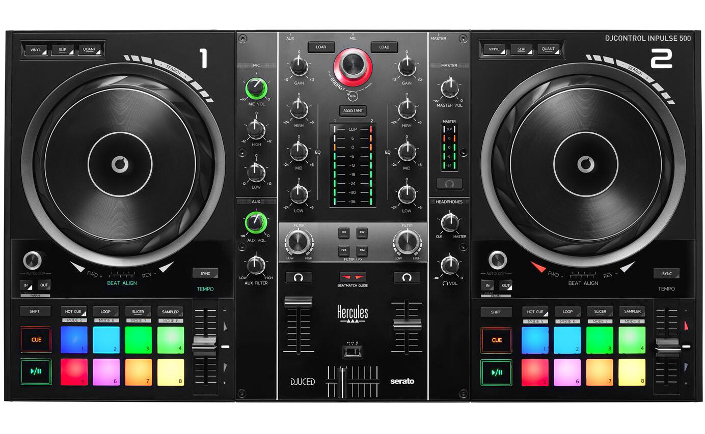 Hercules Djcontrol Inpulse 500 - 2-kanal-dj-controller - Ovp & Neu