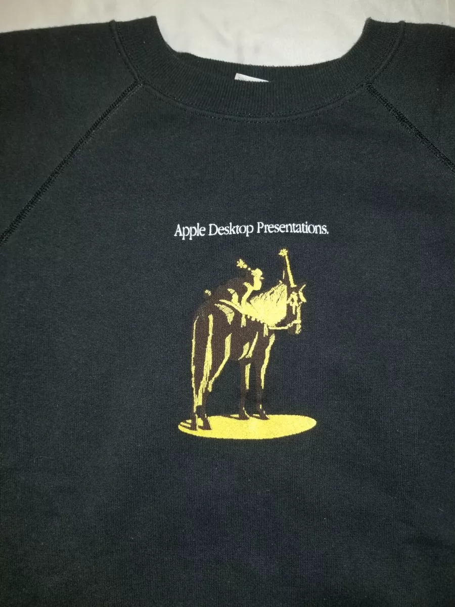 Vintage Apple Computers Crewneck Sweatshirt 80 s Rare Desktop Presentations XL