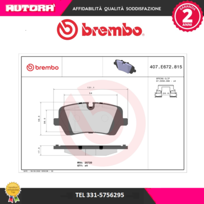 Brembo P28046 Pastiglia Freno Disco Posteriore | Prezzi e Offerte