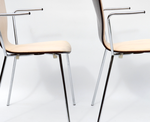 Vintage Set Of 2 Danish "Fly" Chairs By Per Aagaard Jepsen For Danerka, Denmark - Picture 9 of 12