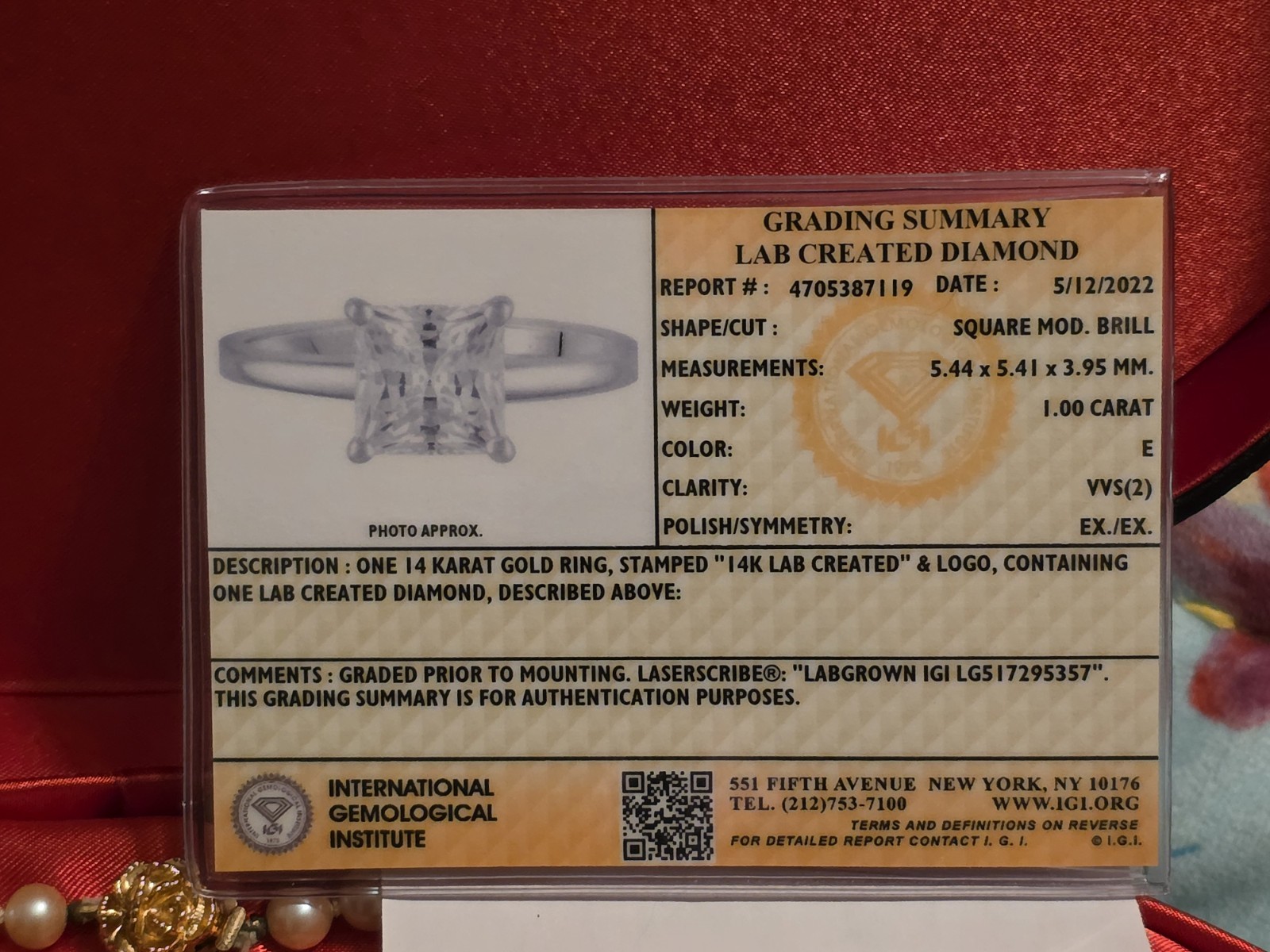 1ct Lab Created Solitaire Diamond Engagement Ring… - image 4