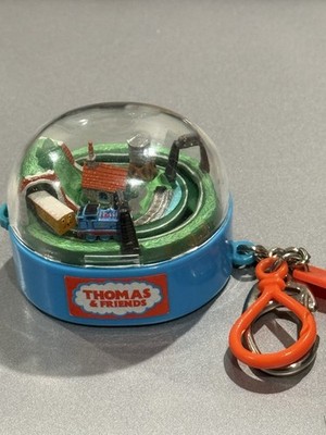 Mini Thomas the Train & Freinds Pull Chain Keychain WORKS Train Goes Round Track