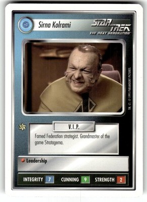 1995 Star Trek Unlimited Premiere Card Federation Sirna Kolrami