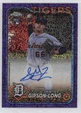 2024 Chrome Rookie Purple Speckle Refractor 210/299 Sawyer Gipson-Long Auto 0c3h